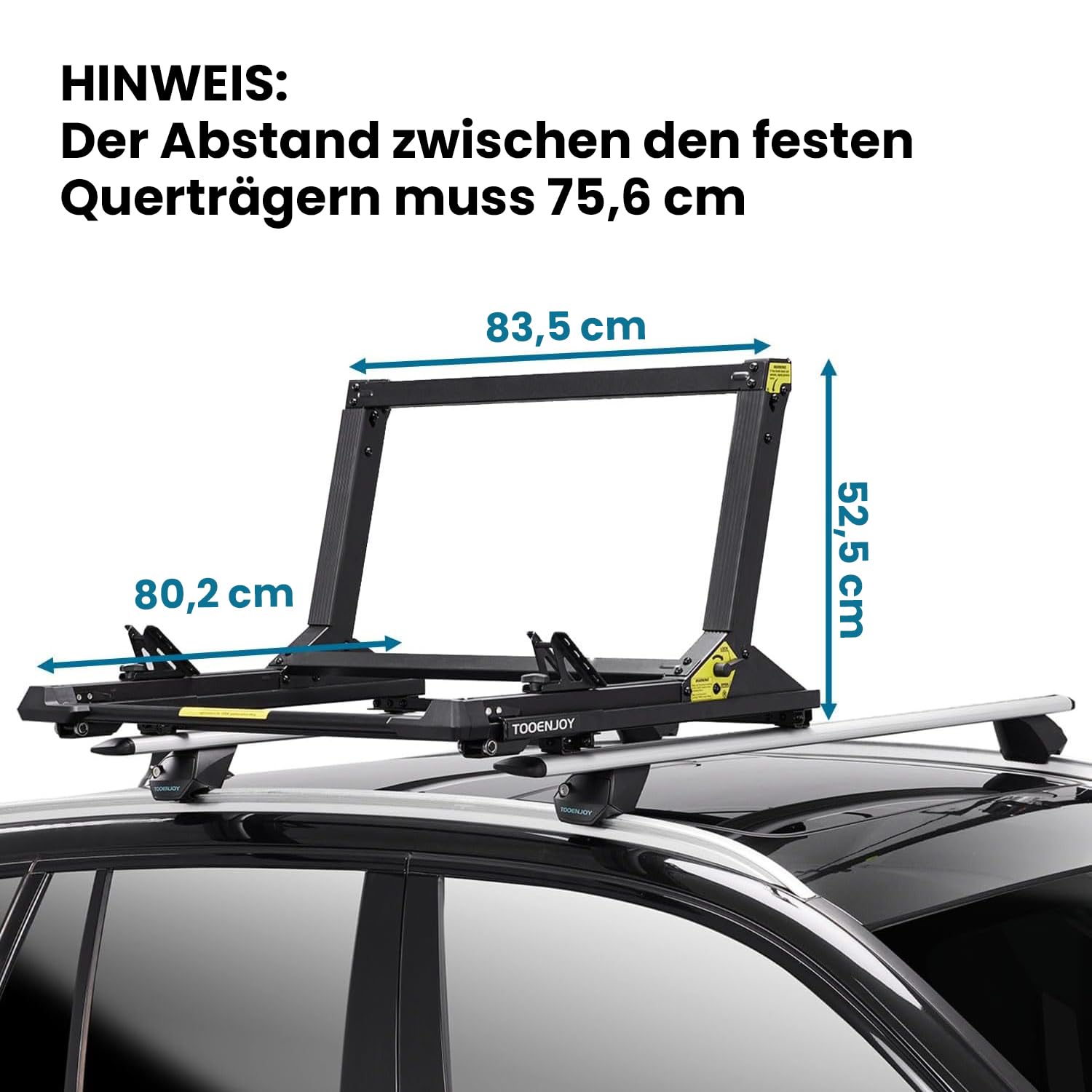 TOOENJOY Portapacchi per Kayak con Assistenza Elevante, Capacità 45 KG per Kayak e Canoa, Bike Sup Boxes Ladder Carrier - Elevating Assist Camping Multiple Loading