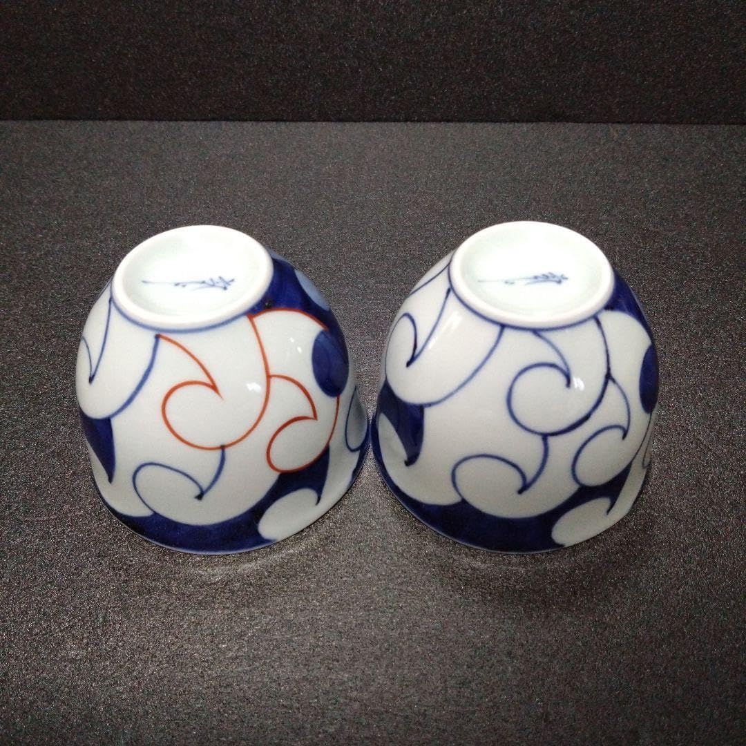 陶芸家 中里隆 唐津絵刷毛目湯呑 中里隆造 唐津粉引湯呑2客（共箱