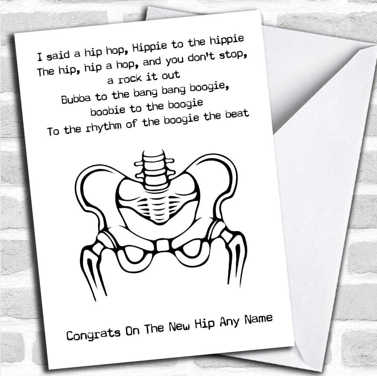 Personalised Funny Rappers Delight Hip Operation Get Well Soon Card ...