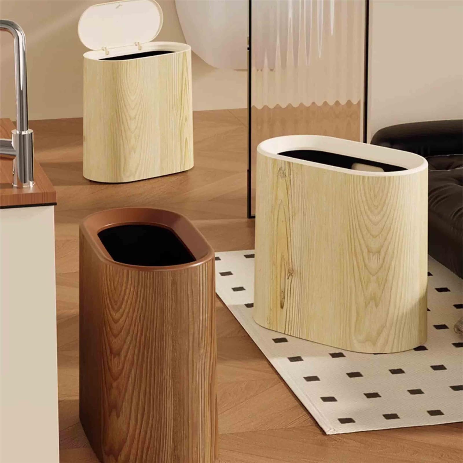 Cestino rifiuti bagno Bidone Della Spazzatura, Soggiorno Di Casa, Hotel(Yellow)