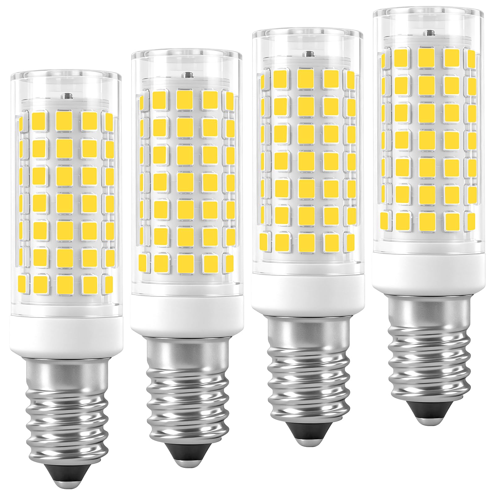 E14 LED Bulb 5W, SES Small Edison Screw Mini Corn Bulb, 500LM, 50W Equivalent, No Flicker Warm White 3000K for Cooker Hood, Sewing Machine, Turkish Moroccan Lamp- 4 Pack