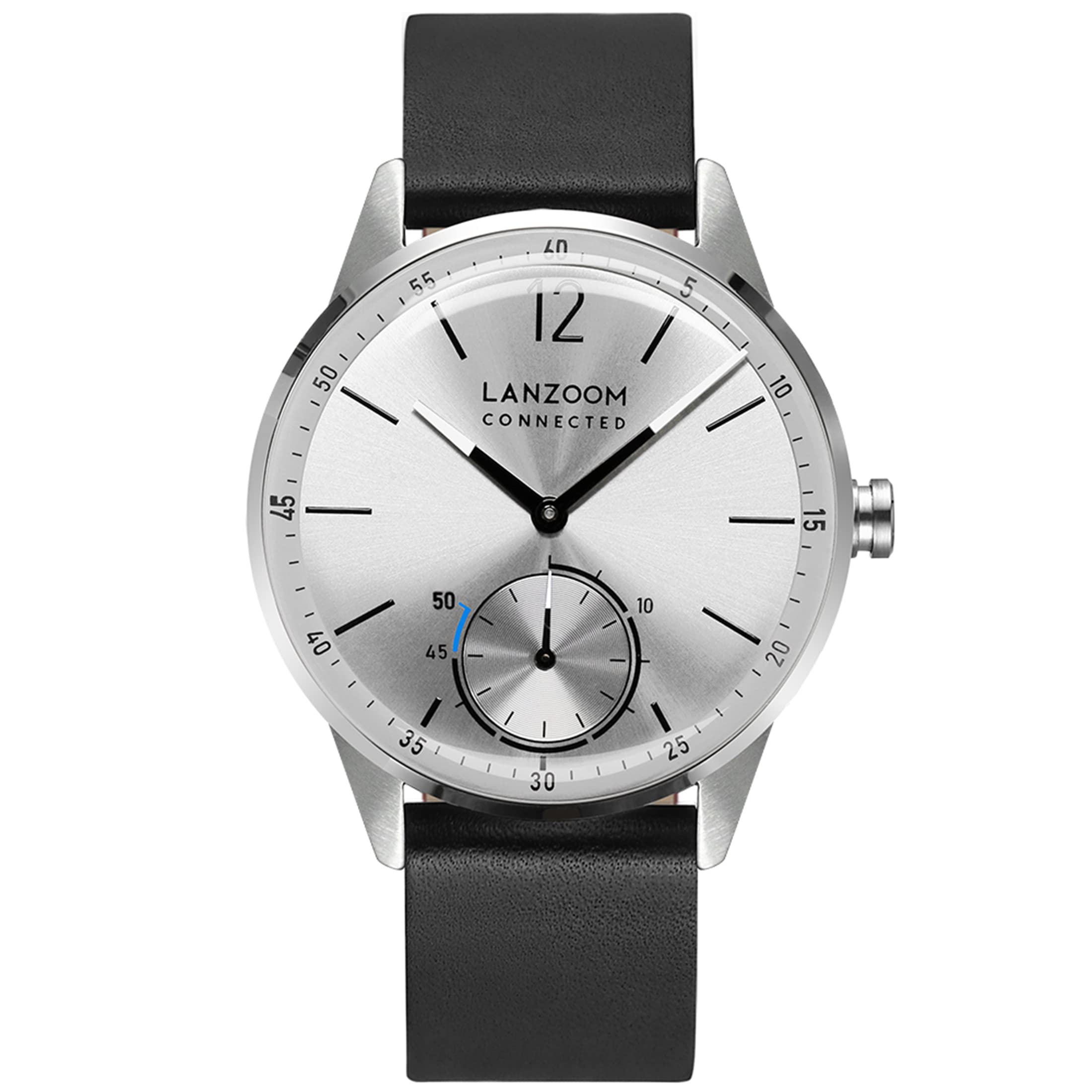 LANZOOM Mens Athletic Minimalist Quartz Watch - Silver Dial with Leather Strap. Ideal Gift for Fathers Day, Valentines Day, Anniversary, Birthday, or Christmas., Black, Retro,Sport,Business,Simplicity, (B0C16XJ5MN) Amazon Price History, Amazon Price Tracker