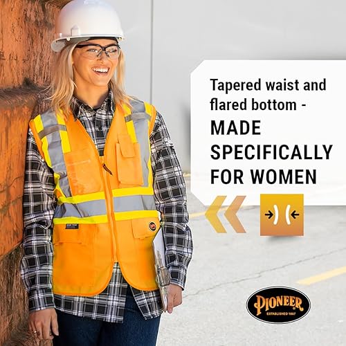 Miniatura 2 de Pioneer 139PKU - Chaleco de malla para mujer (talla XCH), color rosa., 2XL, Naranja (Hi-Vis Orange)