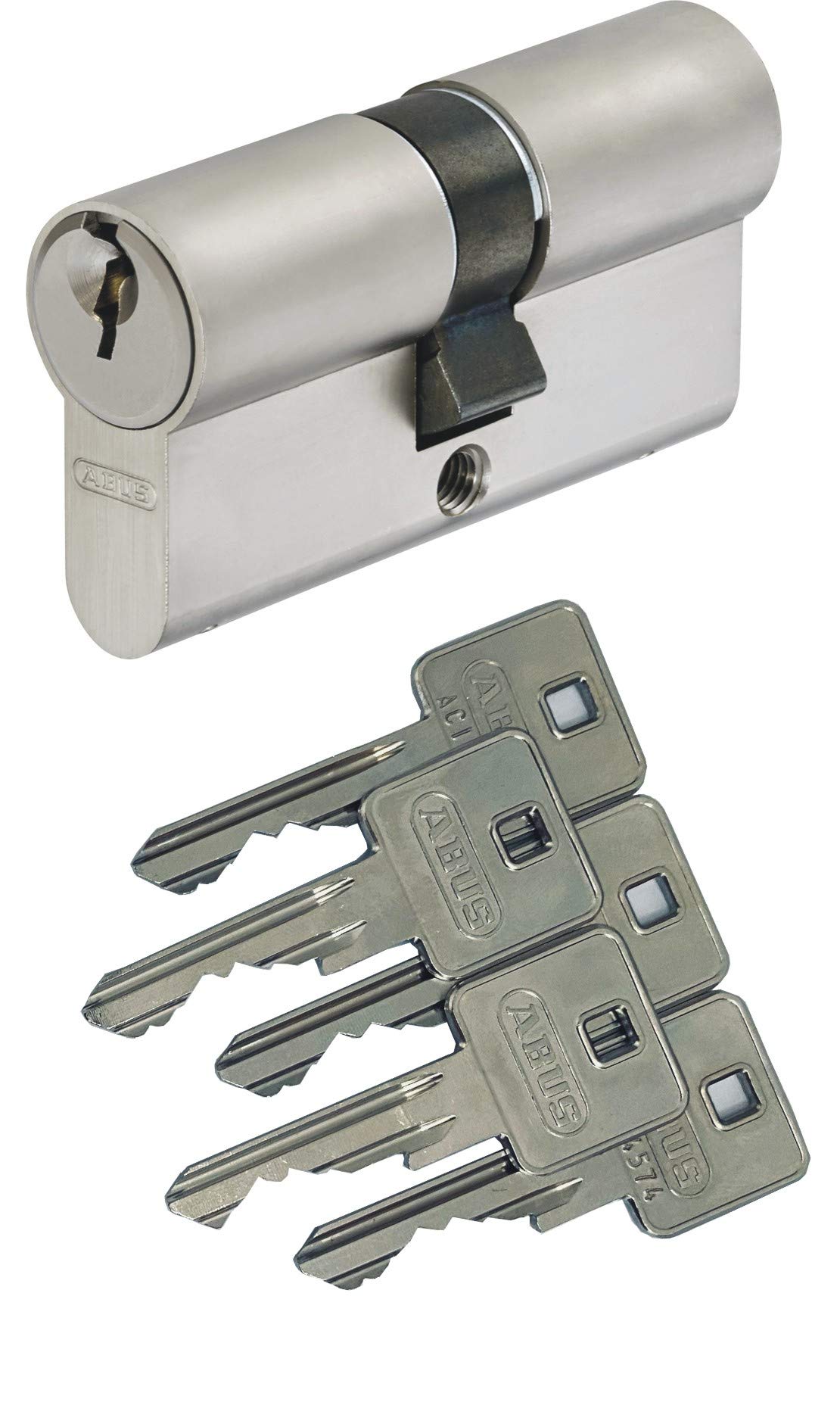 ABUS A93 Doppelzylinder 30/70mm mit 5 Schlüssel, mit Not-u. Gefahrenfunktion und Bohrschutz, Profil C73 C83