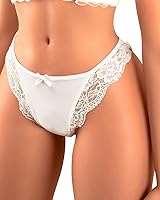 Vista 1 de Ropa interior para mujer, tangas de encaje floral, bragas de cintura media