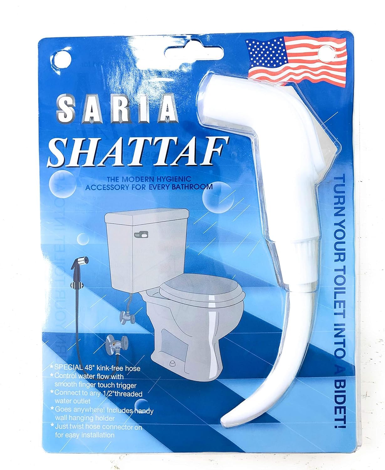 SariaCapricorn Trigger Spray Bidet Spray Shattaf White