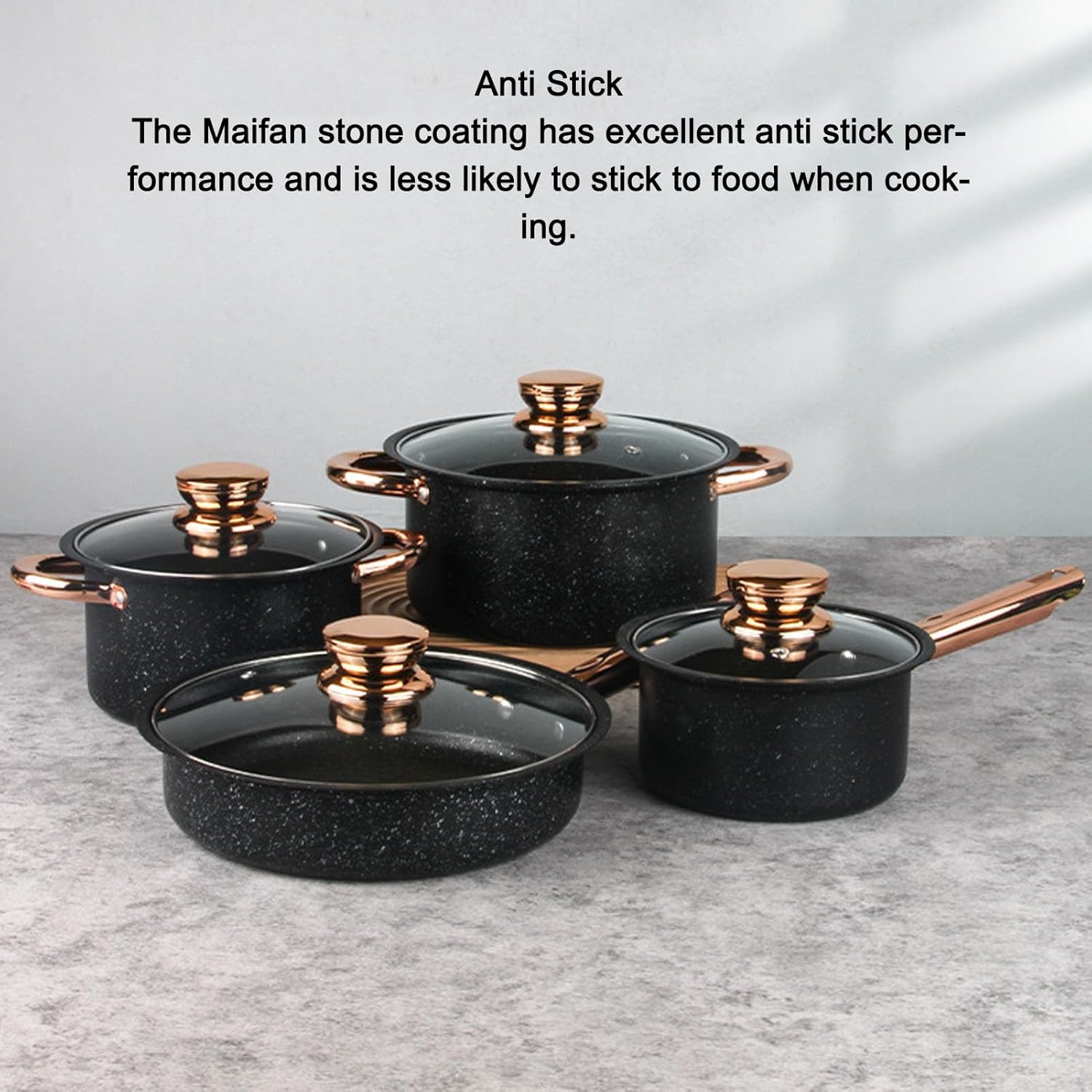 Pots and Pans Set, Anti Stick Stainless Steel Cookware Set with Kitchen Pots and Pans Soup Pot Milk Pan Frying Pan with Lids for Kitchen, Uniform Heating, Kitchen Cookware Sets