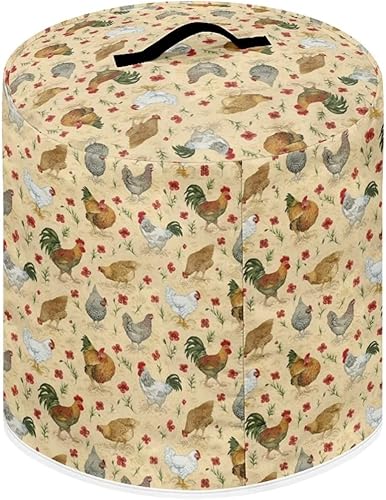 Miniatura 2 de Cubierta antipolvo con bolsillo para olla arrocera y freidora de aire de 8 cuartos de galón, cubierta protectora redonda a prueba de polvo