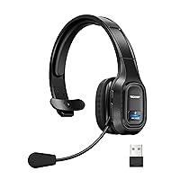 TECKNET Cuffie Bluetooth Senza Fili con Micro, Riduzione del Rumore Cuffie Audio 55