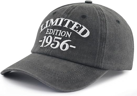 Vintage Year Baseball Cap - Adjustable Cotton Hat For Birth Year (1950-1959), 65th Birthday Gift For Men & Women