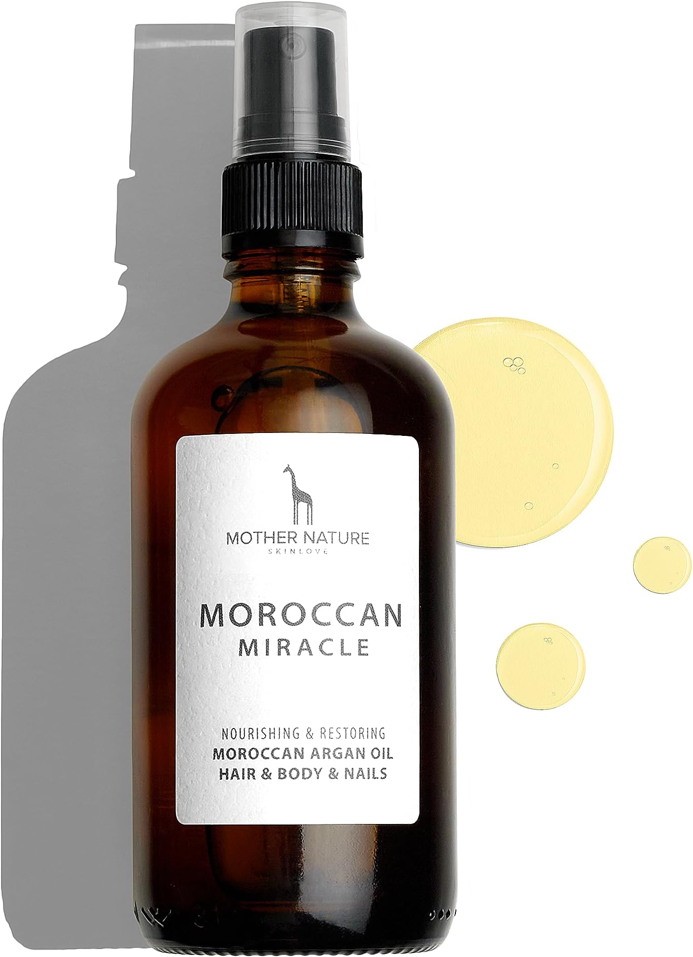 ORGANIC Argan Oil - 100% PURE - COLD PRESSED - VEGAN - from Handpicked Argan Nuts of Morocco - Traditional Natural Product for Face, Skin, Hair and Nails - 100ml MADE IN THE UK