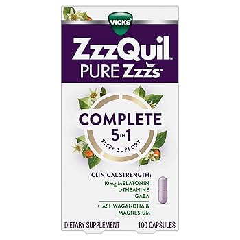 ◆睡眠shop◆ Amazon.com: ZzzQuil Pure Zzzs Complete Sleep, Melatonin 10mg