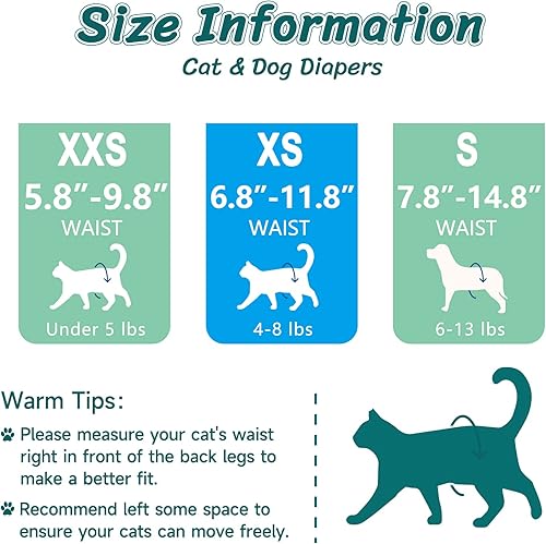 Miniatura 5 de Pet Soft Pañales desechables para gatos  Pañales para perros en período de calor o incontinencia de orina, pañales para perras, pañales ultra