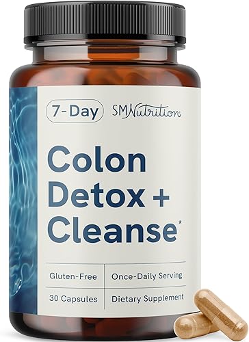 Limpieza y desintoxicación de colon de 7 días  Apoya el alivio de la hinchazón y el estreñimiento ocasional  Limpieza de desintoxicación de 7 días