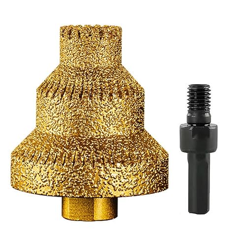 Broca de pagoda escalonada con núcleo de diamante de rosca M10, biselado de diamante, abrelatas de agujero cónico multicapa para metal, broca