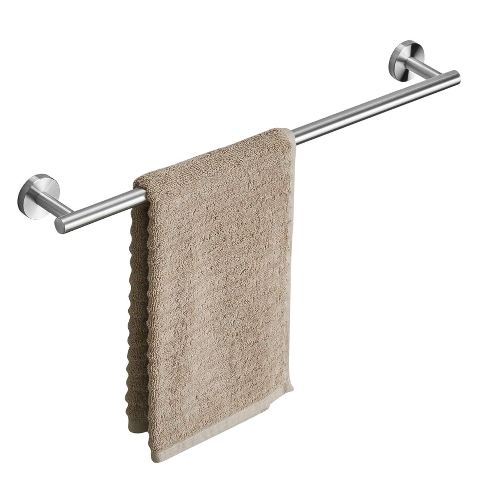 Barre porte-serviettes murale 59 cm en acier inoxydable brossé SUS 304 pour salle de bain