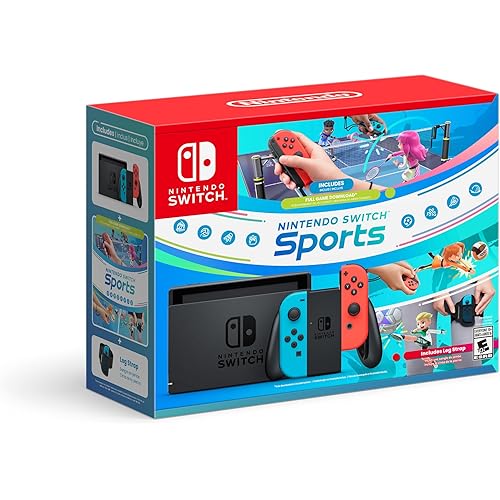Nintendo Switch with Switch Sports + Leg Strap Bundle Switch Sports Bundle Edition