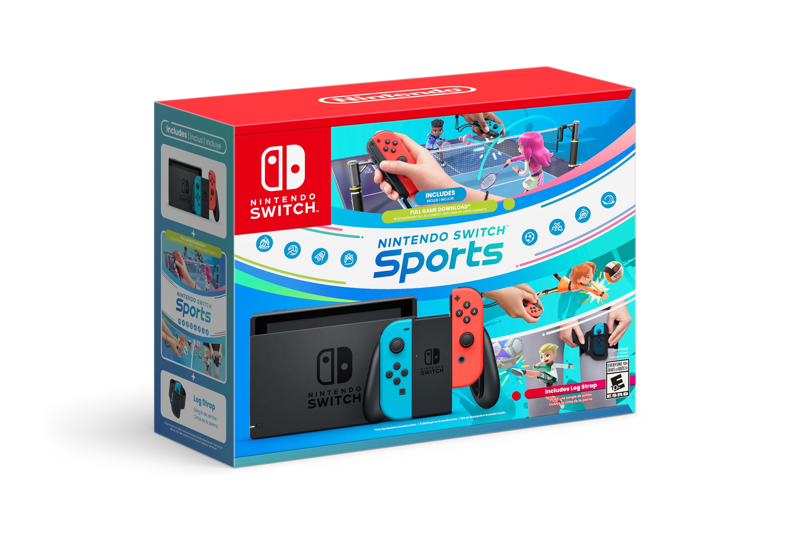 Nintendo switch とNintendo switch Sports Nintendo Switch with Switch Sports + Leg Strap Bundle - Nintendo