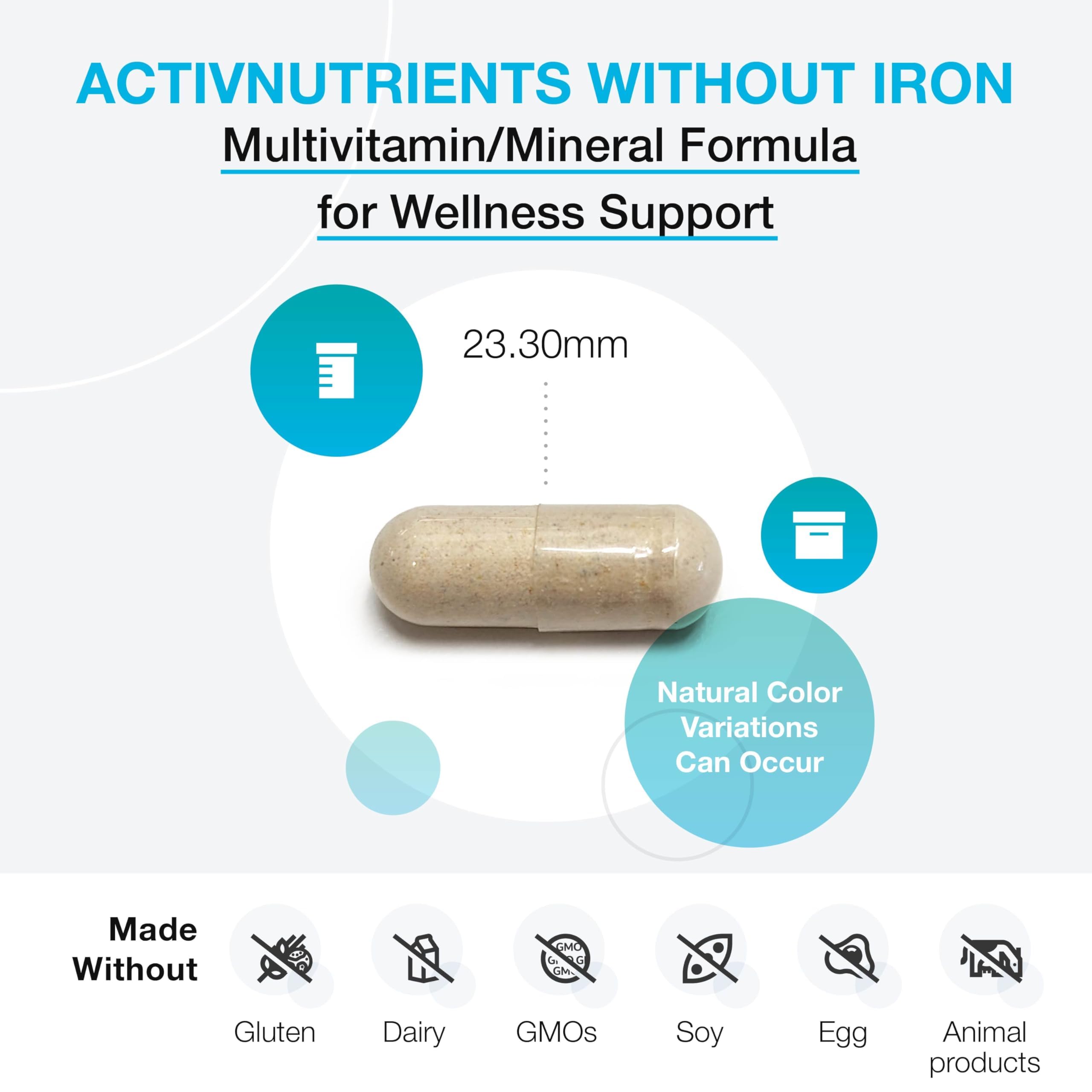 XYMOGEN ActivNutrients Without Iron, 60 Count — Amazon image 3