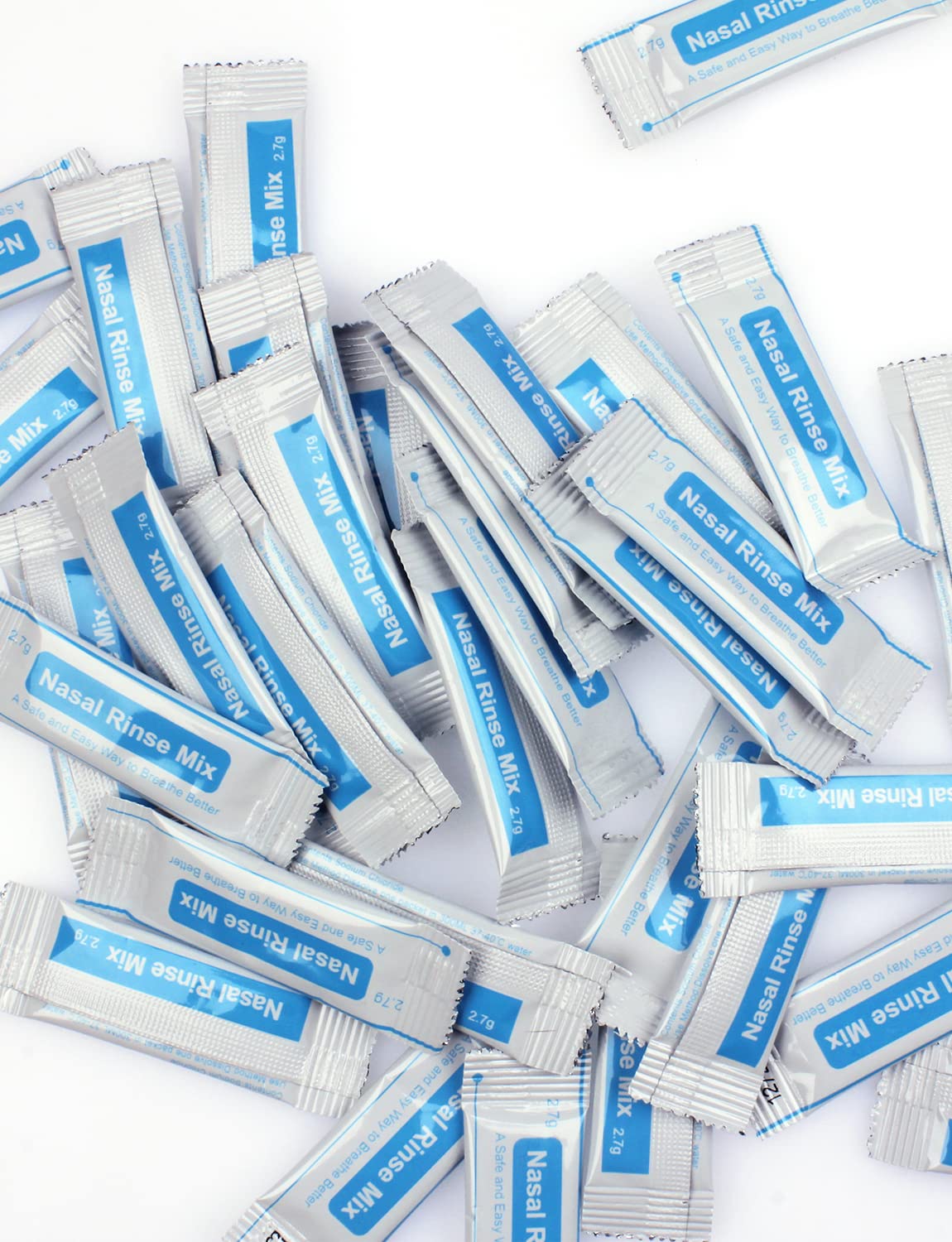 sinus Flush Supplement, 40 Sachets de Sels de Rinçage des Sinus, Emballés Séparément