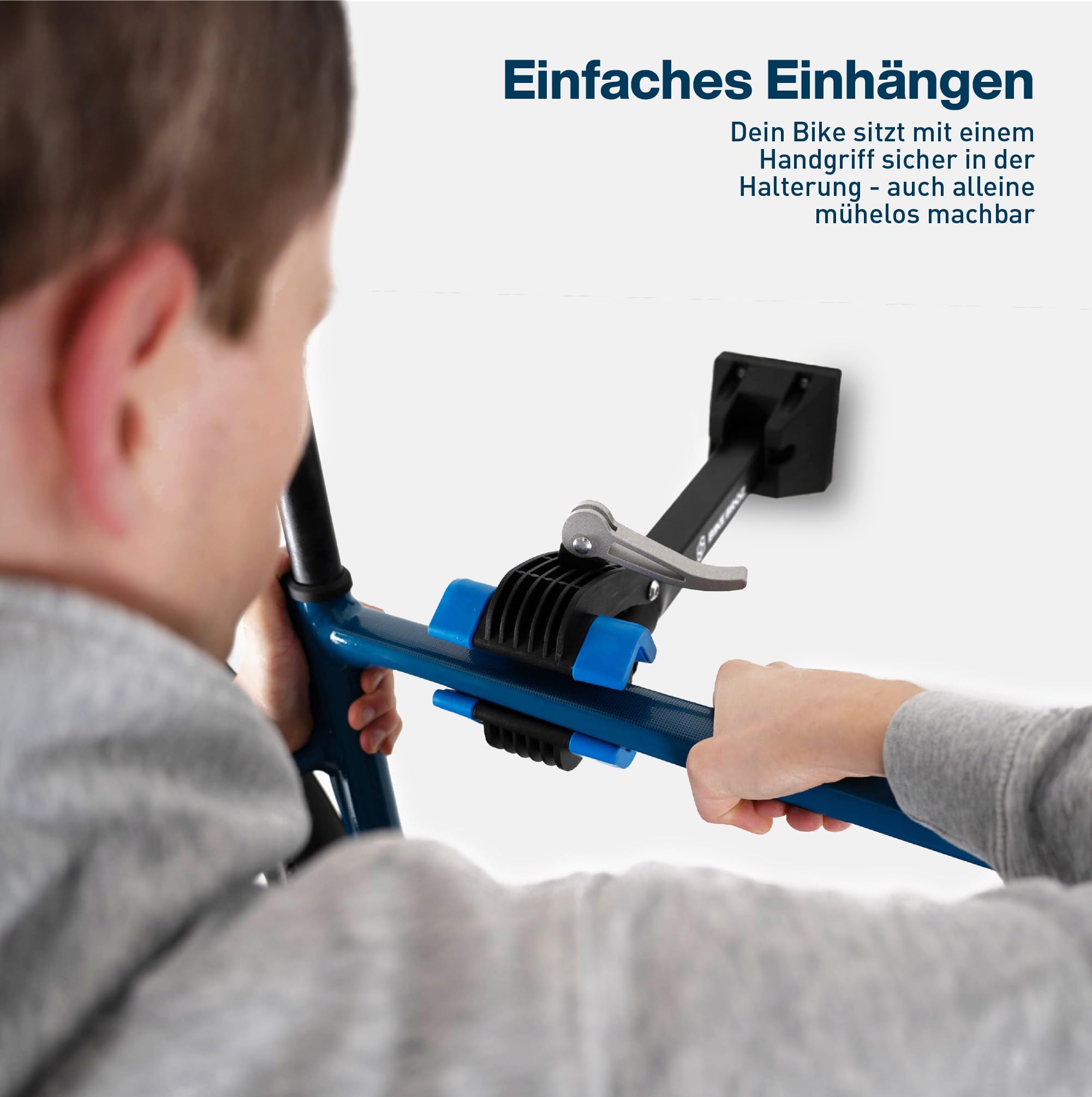 Stabile Fahrrad Wandhalterung geeignet als Montageständer und Reparaturständer | Fahrradständer Wandhalter für E-Bike, Mountainbike, Rennrad und Co. | Fahrrad Aufhängung by BikeBroz