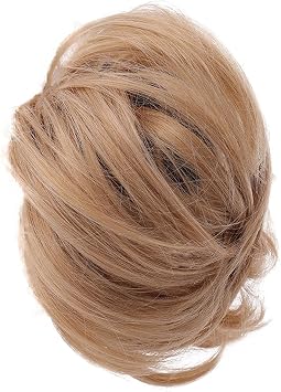 Synthetic Lace Front Wig Short Cocktail bun girl Mens Hair Removal H, One Size