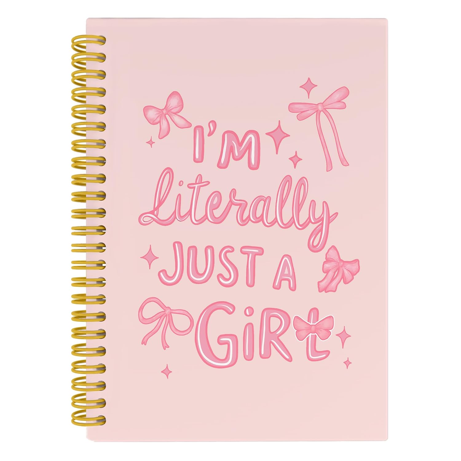 Amazon.com : Nipil Trendy Coquette Preppy Pink Bow Notebook Journal ...