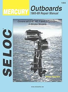 International Seloc Manual 18-01404 Mercury Outboards Repair 1965-1989 2-40 HP 1-2 Cylinder 2 Stroke Model