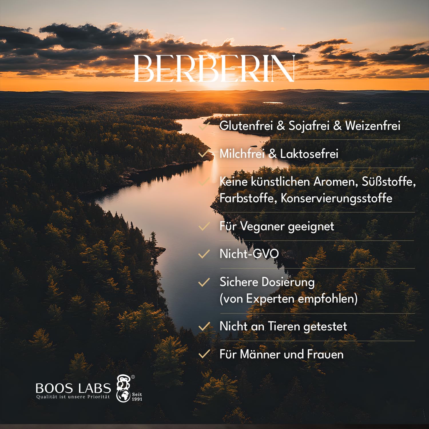 Berberin 500mg, 150 vegane Kapseln, Hochdosiert, 3er-pack