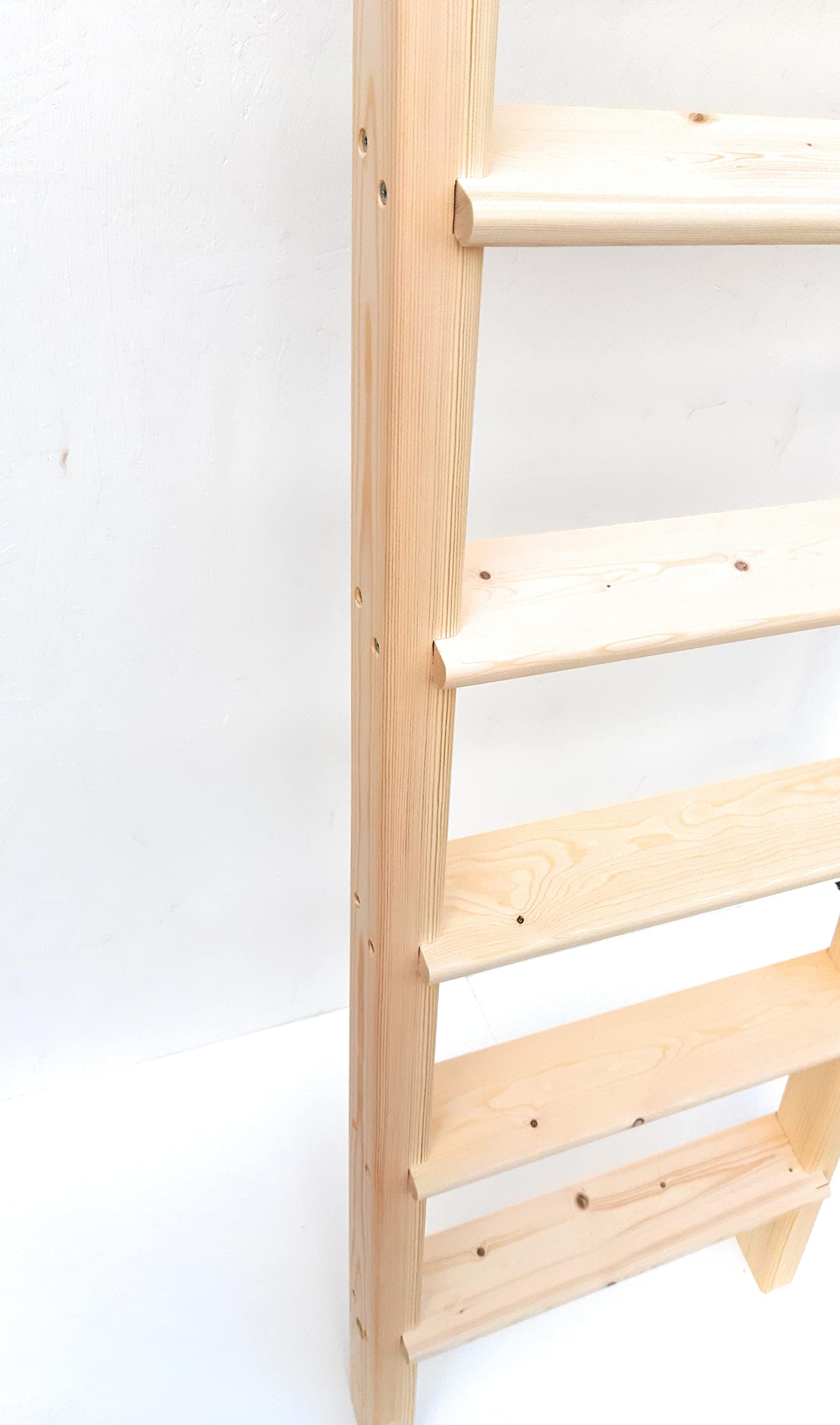 Escalier en bois massif pour mezzanine, chambre, lit superposé, grenier (170 cm)