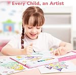 JoyCat Paint with Water Coloring Books for Toddlers, Watercolor Painting Sets for Kids Ages 3-5 4-8, Arts and Crafts Drawing Activities Toy Birthday Gifts for Boys Girls (Magical Pony)