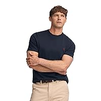 Polo Club Maglietta Basic Blu Cotone con Logo Ricamato Uomo - T