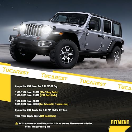 Miniatura 3 de TUCAREST 38170 (se adapta a L6-3.0L) Conjunto de polea tensora de correa de transmisión de accesorios para 1993-1998 Toy-ota Supra 1993-2005 Le-xus