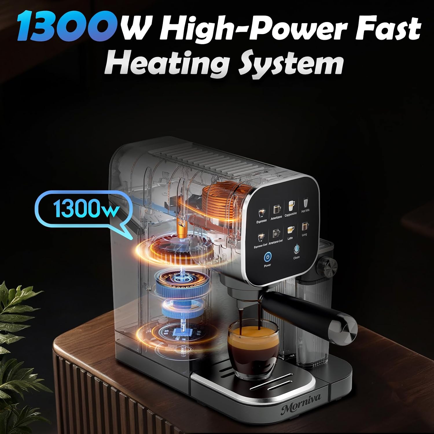 Espresso Machine with Automatic Milk Frother&Cold Milk Frother