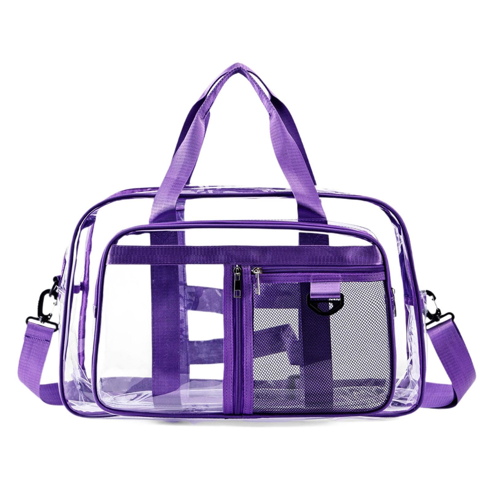 Clear Tote Bag Pouch Women's Shoulder Bag for Music Festival Commuting Beach Purple|Clothing Shoes & Accessories| Womens Handbags & Bags-image-43
