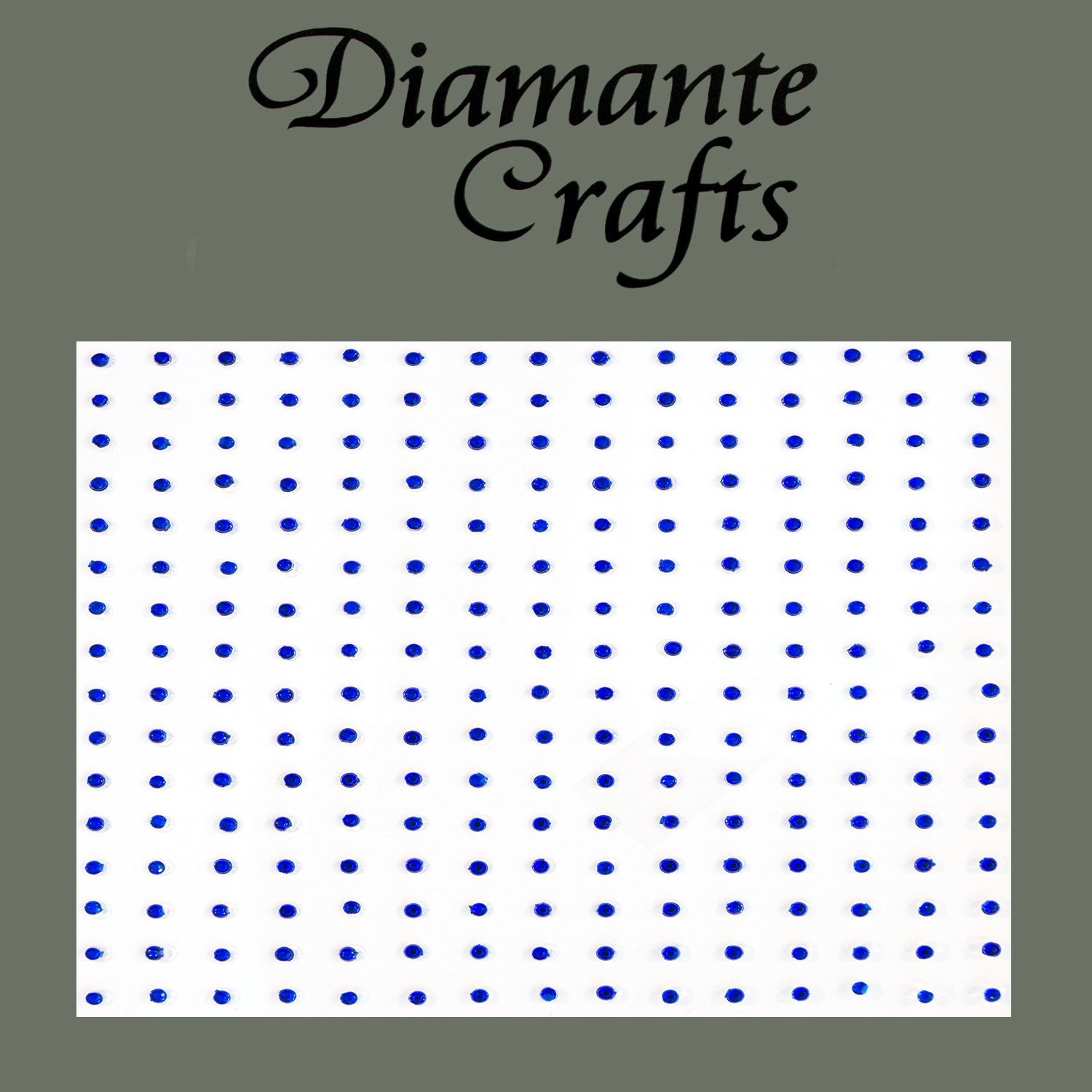 Diamante Crafts Blue 240 X 1Mm Dark Diamante Self Adhesive Rhinestone Craft Embellishment Gems - Created Exclusively