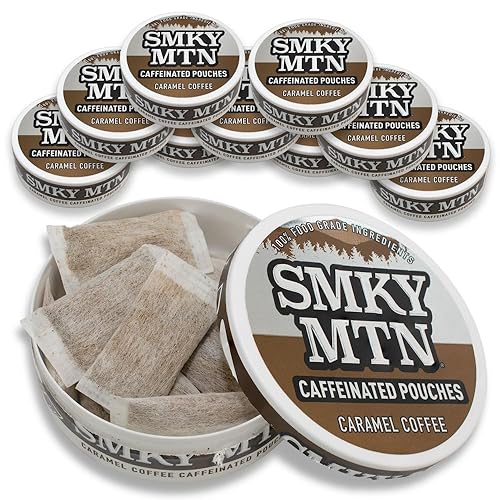 Caffeinated Pouches - Caramel Coffee - Tobacco Free and Nicotine