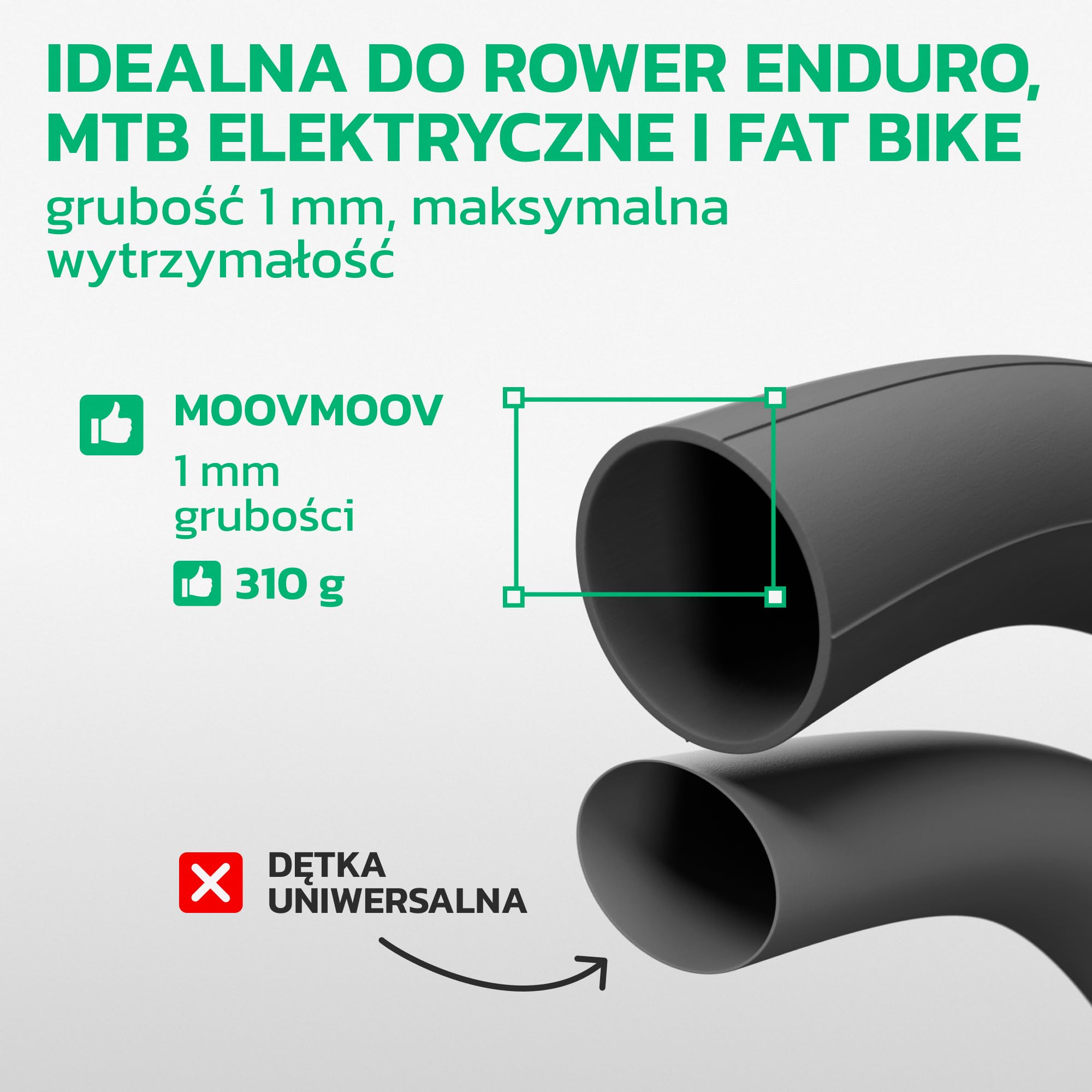MoovMoov Dętka 27,5 cala - Do opon 27.5x2.60, 27.5x2.75, 27.5x2.80, 27.5x2.90 i 27.5x3.00 z ETRTO od 65-584 do 76-584 - Zestaw 2 szt. - Do roweru
