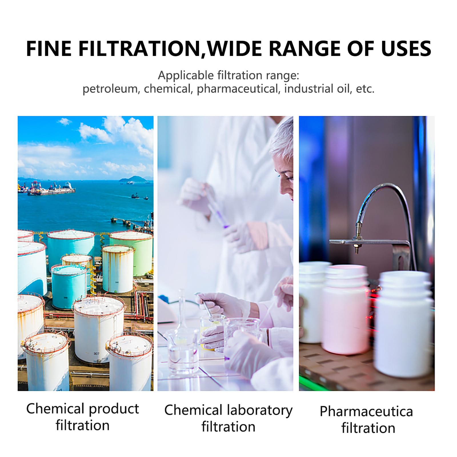 DRISSA Carta da Filtro Laboratorio, Carta da Filtro Qualitativa, Grandi Dimensioni, per Il Test Dell'olio di Laboratorio Chimico, per Liquori Scienza Chimica, 100 PCS(Size:70x70cm)