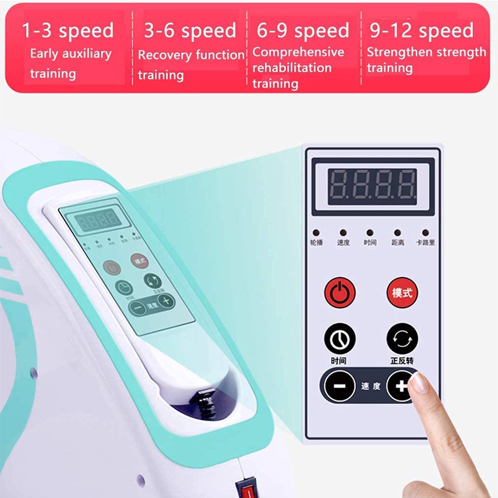 Przenośny Rower Rehabilitacyjny Z Pedałami, Przenośny Mini Elektryczny Rower Rehabilitacyjny, Zdalnie Sterowany Elektryczny Rower Treningowy Nóg Dla Osób Starszych, Sprzęt Do Treningu Rehabilitacyjne
