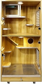 Amazon | 「組立完成品発送」チンチラゲージセット 小動物飼育