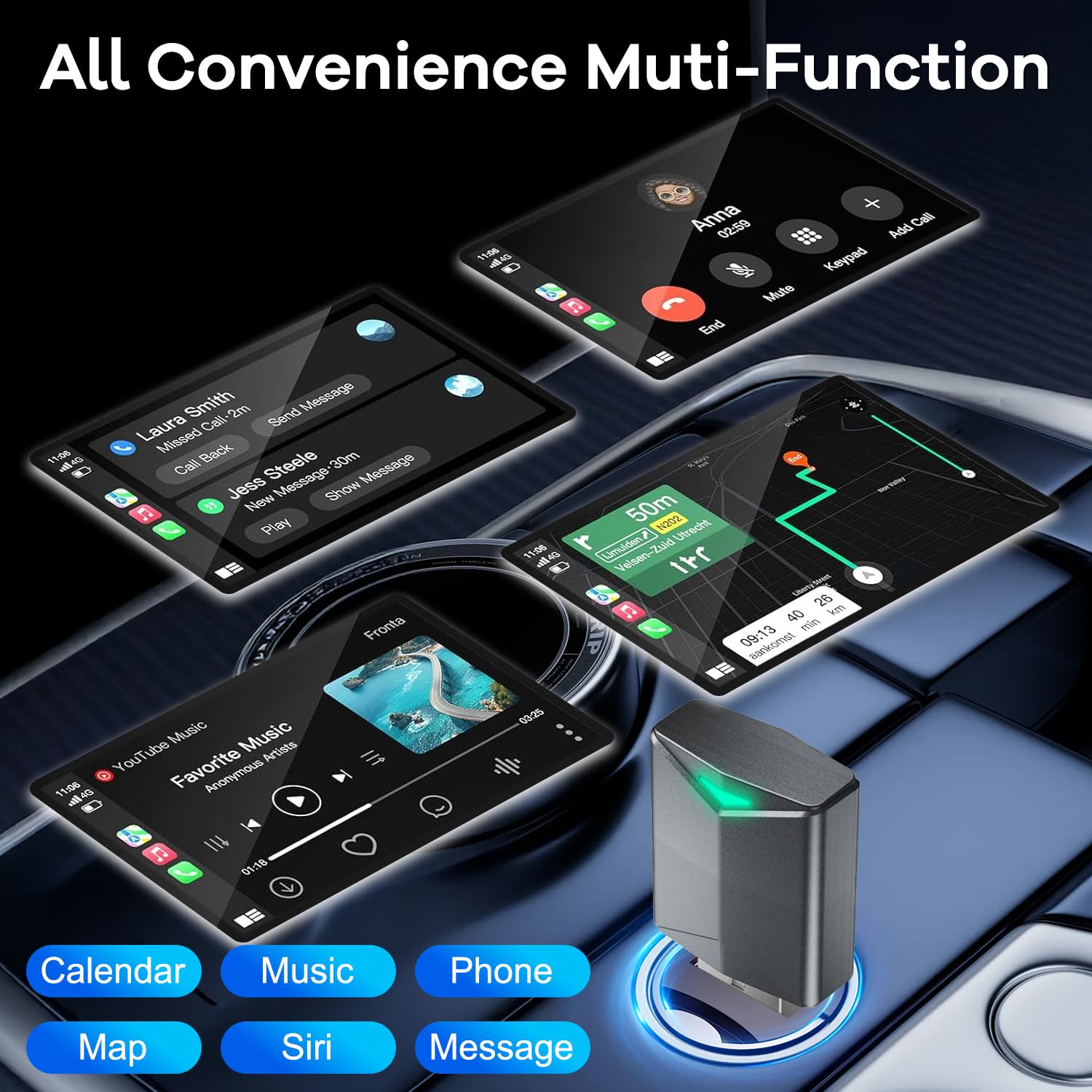 Amazon.com: Wireless CarPlay Adapter, Mini Size Apple Carplay