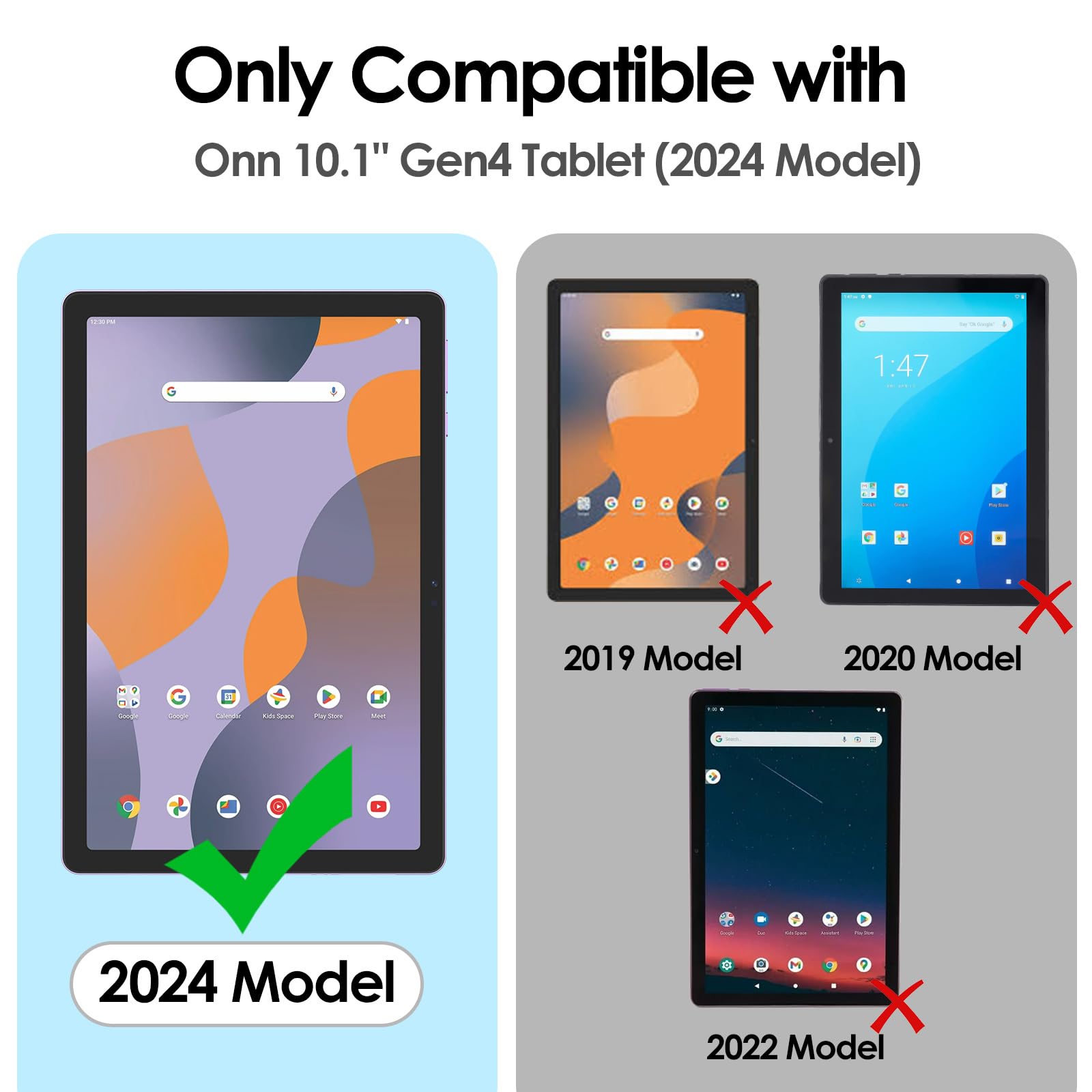 Suppeak 2-Pack Screen Protector Compatible with Onn 10.1