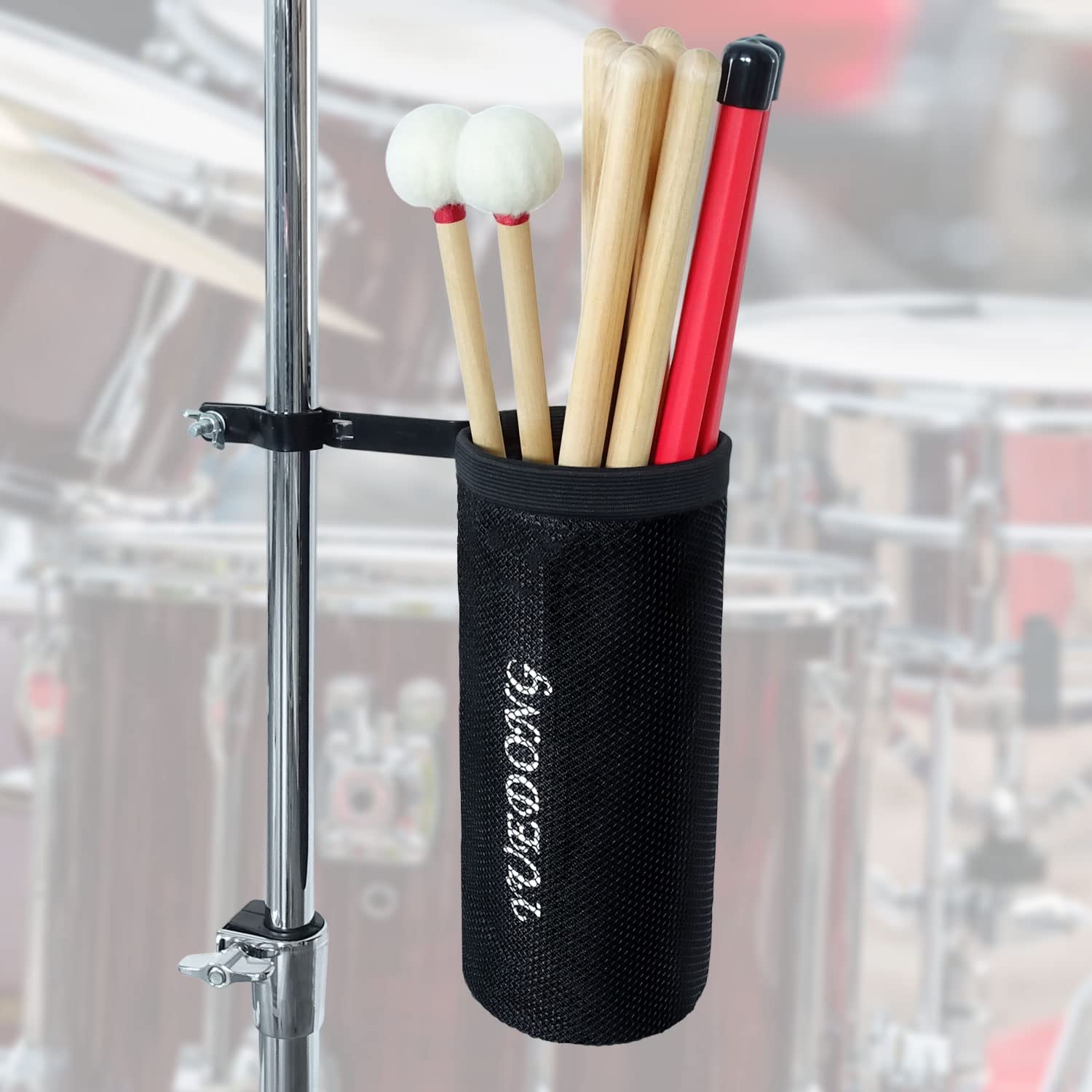Tama HC84BW Roadpro Serie Cymbal Stand Galgenbeckenständer mit Gegengewicht + keepdrum DSC01 Drumstick-Halter