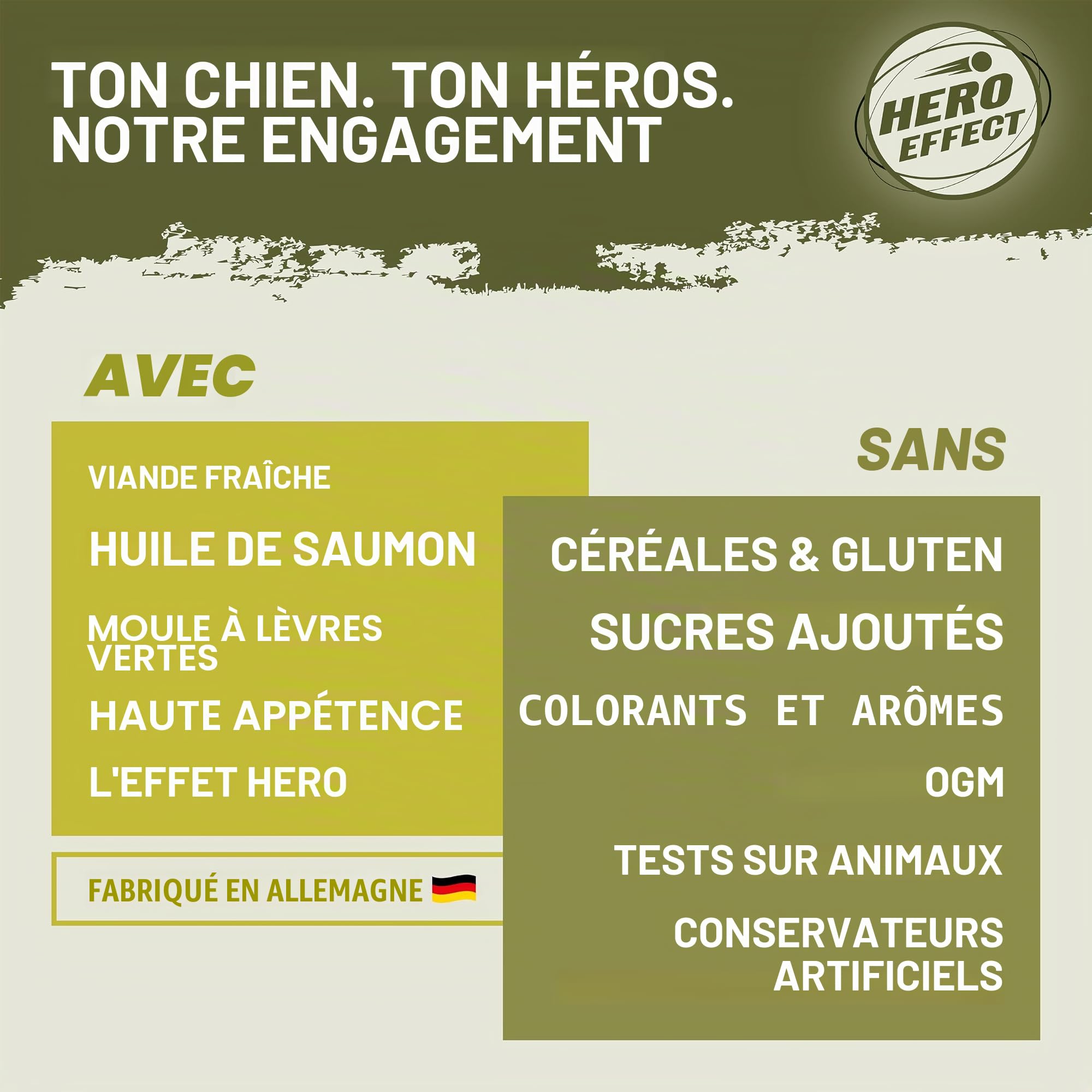 Doggy Dog Paté Wild & Volaille - 6 x 800 g - Nourriture Humide pour Chien - sans céréales - avec Huile de Saumon et Moule à lèvres Vertes - Aliment Complet avec panais et Carotte - Fabriqué en