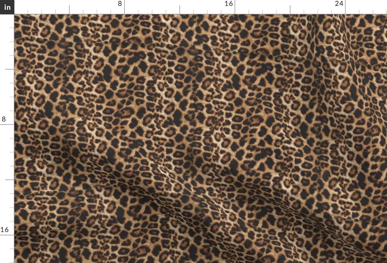 Spoonflower Fabric - Cheetah Leopard Brown Safari Animal Print Tan Realistic Africa Printed on Chiffon Fabric by The Yard - Sewing Fashion Apparel Dresses Home Decor