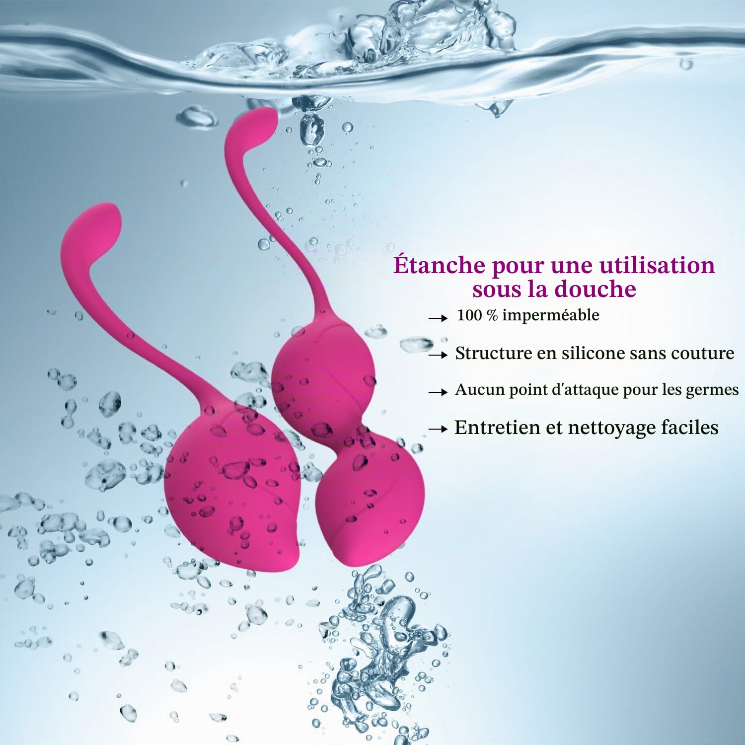 Boules de Geisha - Kegel Balls Kit 2 en 1 pour les débutants, balles Kegel pour le serrage, recommandées par les médecins pour le contrôle de la vessie et les exercices du plancher pelvien