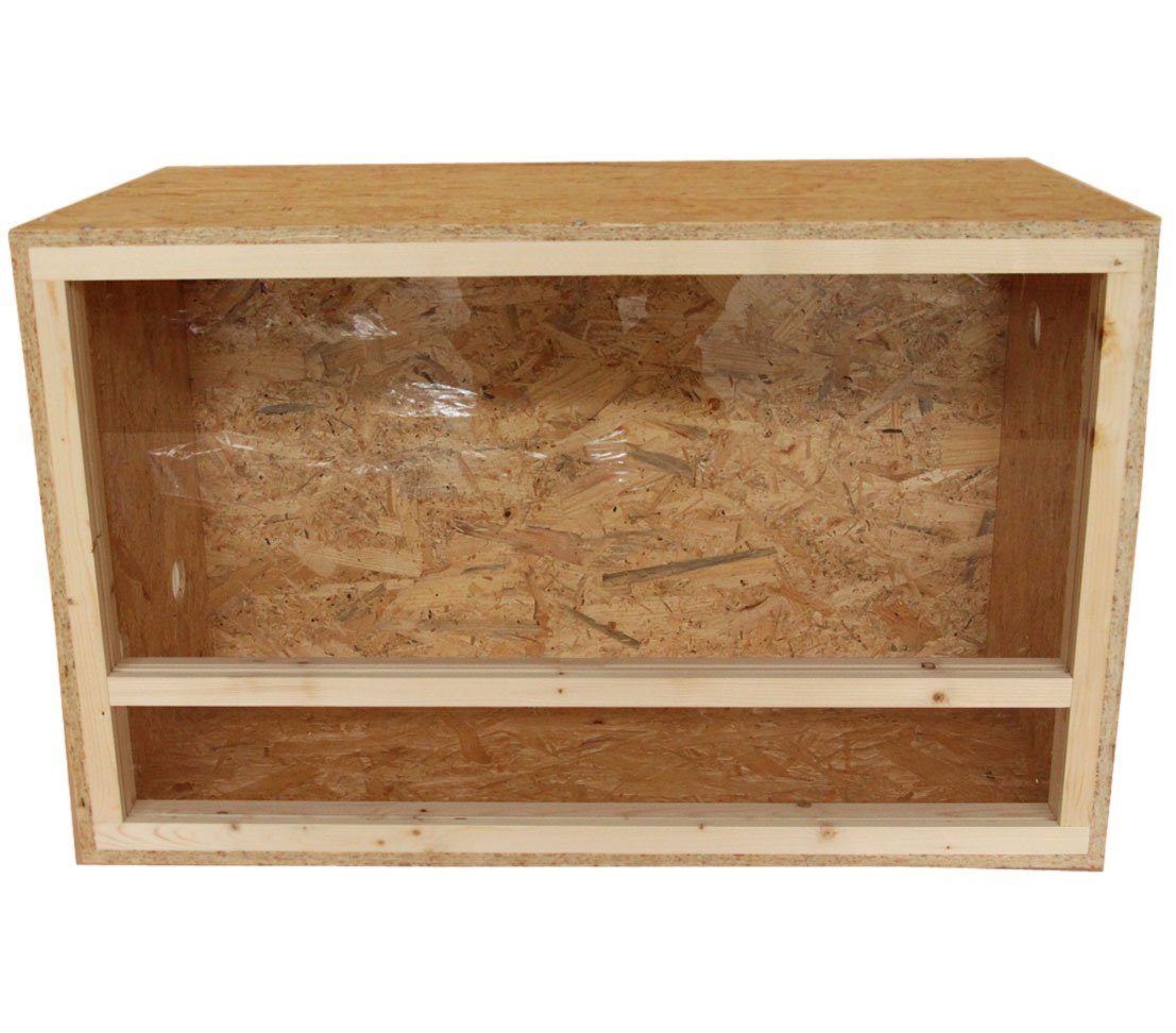 Dehner Reptilien- und Amphibien-Zubehör, Terrarium Classic, ca. 80 x 40 x 50 cm, Holz