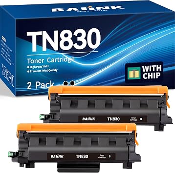 TN830 Toner Cartridge Replacement for Brother tn830xl Toner 2-Pack