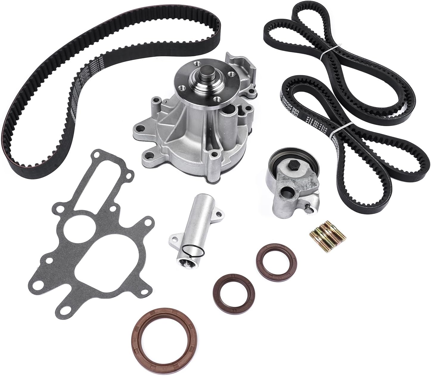 Timing Belt Kit Compatible with Toyota Granvia Hiace Hilux Surf Prado Regius 1KZ-TE 3.0L 16100-39425 13505-67040 13540-0L010 A382R25MM includes Water Pump Hydraulic Tensioner Oil Seal